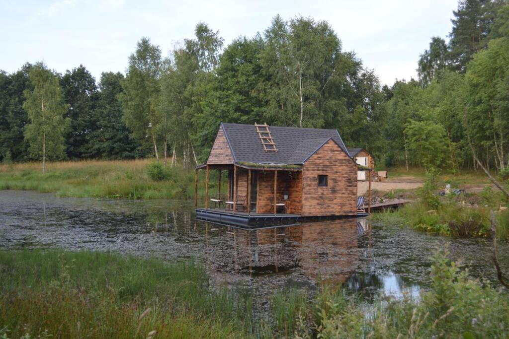 Heather Hut, Off-Grid Cottage On A Pond+2 Ha Darzkowo Kültér fotó
